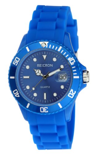 Blaue RE:CRON Unisex Armbanduhr Analog Uhr // verschiedene Farben whlbar Blaue RE:CRON Unisex Armbanduhr Analog Uhr // verschiedene Farben whlbar