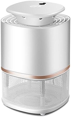 WXHNFHL Mosquito Traps Electronic Mosquito killer Suction Type Mosquito Lamp Indoor USB Powered LED Purple Light Trapping Vortex Whirlwind Light Control Physical Anti-mosquito Radiation-free 13.5*22cm , White