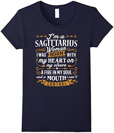 Women's Sagittarius Shirt I'm a Sagittarius Women T-Shirt Zodiac Large Navy