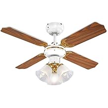 Amazon.es: Ventiladores para el techo con lámpara: Iluminación