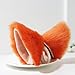 Lolita Anime Cosplay Costume Fluffy long fur Party Neko Cat ears Hair clip (Orange)