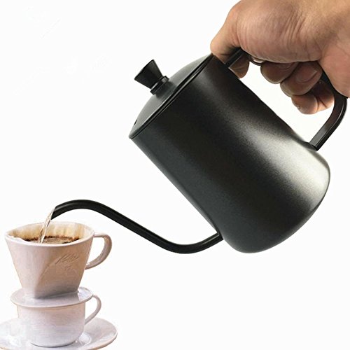 détail 600ml Haute Qualité En Acier Inoxydable Pendentif Oreille Fine Bouche Fine Cafetière