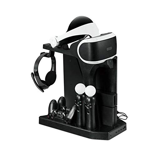 Preisvergleich Produktbild KJH Charger Controller Vertikaler Ständer Gamepad Ladestation Konsolenkühler für PS Move für PS4 Slim für PS4 Pro für PSVR / PSVR2