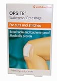OPSITE Waterproof Dressings x5 6.5cm x5cm