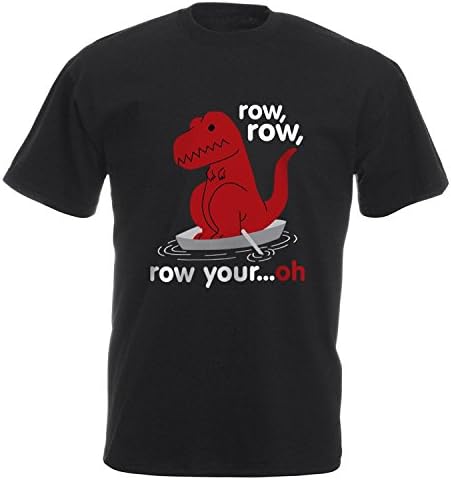 Row Row Row T-Shirt (Large, Black)