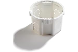 BSEED Scatola da parete cava da incasso, 60 mm, diametro 70 mm, per interruttori a parete o prese, backbox, 1 scatola di commutazione isolante