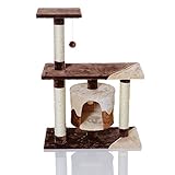 Katzenbaum Sisal Kratzbaum TERAL LCP2, Farbe:Beige Brown