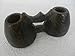 Produktbild 1920's Indian Hand Carved Wooden Twin Butter (Ghee) Pot With Handle