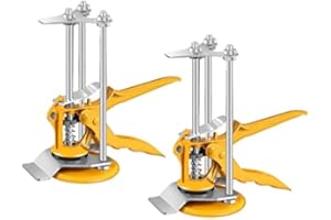 KYAOAYO Sollevatore manuale per il risparmio di lavoro, 2 pezzi di sollevatore manuale per attrezzi, Tile Levling Lifter in metallo, per porte, piastrelle, pavimenti, porte, cabinet, ausilio di sollevamento,