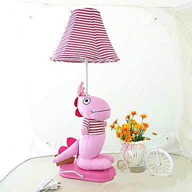 Bang Gragon Cartoon Bedside Table Lamp,Cute Pink Cloth