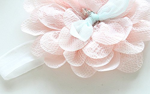Niedlich Blumen Baby Mädchen Kids Haarband /Stirnband CIDBEST® Newborn Haarband Fotografie Haarband Nette Design weich und bequem Baby Stirnband Kopfband Blume Haarschmuck Neugeborenen Geschenk Kopfschmuck Kopf Blume Stirnband - 5