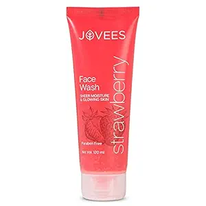 Jovees Herbal Strawberry Face Wash, Deep Moisturising Facewash ? Normal to Dry Skin ? Paraben & Alcohol Free, 120 ML (Pack of 1)