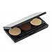 Eyebrow Powder Kit Brown-DiChi 3 Color Eyebrow Palette Makeup Shading Kit with Angled Brush & Mirror and 4 Pcs Eyebrow Stencils