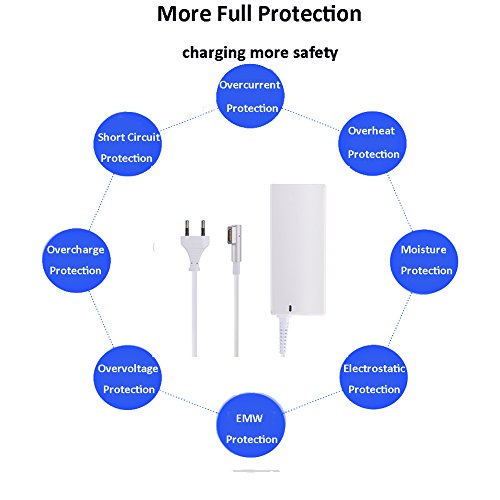 60W magsafe Netzteil, Akmac Macbook Pro Magsafe 1 Ladegerät für Apple MacBook / MacBook Pro 13 „A1181 A1184 A1185 A1278 A1280 A1330 A1342 A1344 - 2