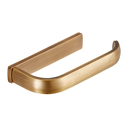 MagiDeal Toilettenpapierrollenhalter – Wandmontage, Messing, 195 x 88 x 28 mm – Bronze - 6