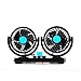 Price comparison product image 12V Double-headed Car Fan All-Round Portable Car Vehicle Truck Air Fan Adjustable Cooler Cooling Slient