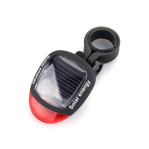 Solar Rückleuchte 2 LED Rücklicht Fahrrad Rücklampe Lichtfarbe: rot 3 Modi