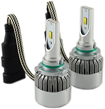 Car LED Headlight Bulbs Kit Hi/Lo Conversion Kit Super Bright Replacement Headlamp Bulb 9005 6000K Pure White Pack of 2