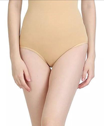 BODYCARE Women's Cotton Shapewear||S-12||High-Waist Slim Fit Brief||Non-Wired & Premium Quality Fabric||Skin||L||