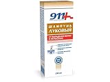 - 911 + Champú con extracto de cebolla normalises el metabolismo en los folículos del cuero cabelludo y nutre el cabello, así como restaura la estructura del cabello dañado.