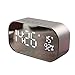 Produktbild HHCC Digitale Alarmuhr mit Bluetooth-Lautsprecher, Wake-Up Light Dimmable LED-Display Bildschirm Bedroom Bedside Dual Alarm Uhr mit Snooze und Thermometer, Support FM Radio, eingebautes Mic,Silver