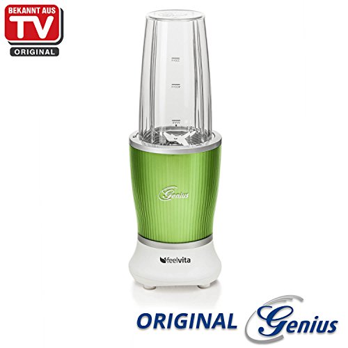 Genius Feelvita Nutri Mixer | 20 Teile | Stand-Mixer | Smoothie-Maker | Mixen | Rühren | 23000 UpM | 600 Watt | 1 Liter | Bekannt aus TV | NEU - 6