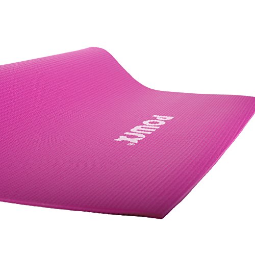 Yogamatte Größe: ca. 170 cm x 60 cm x 0,4 cm / Farbe: Grün, Lila Pink / Übungsmatte / Trainingsmatte / Gymnastikmatte / Pilatesmatte - 3