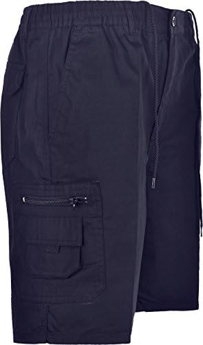 Sians FashionsMens Cargo Combat Shorts with Multi Pockets Elasticated Waist Small to 5XL