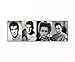 Produktbild PB Art - Filmlegenden ALS Kunstdruck auf Leinwand und Holzkeilrahmen Qualität, handgefertigt in Deutschland! (30x90cm) Toni Curtis - Rock Hudson - James Dean - Marlon Brando