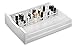 byAlegory Acrylic Lipstick Makeup Organiser With Removeable Silicone Support Inserts | 48 Spaces Fits Alex 9 Drawers