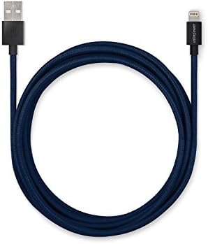 usbepower – Cosmo fabric 1 m with Silicone Ball – Lightning to USB Cable – Apple Certified – Lightning Cable iPhone iPhone 7 | 7 | 6 |6 More | Iphone 5 | 5s | 5 °C, iPad Air/Mini, iPod 5th generation