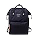 Produktbild Rucksack FORH Unisex Business Solide Schule Reisetasche Doppel Umhängetasche Reißverschlusstasche Trekkingrucksacke Reiserucksack Wanderrucksacke (Schwarz)