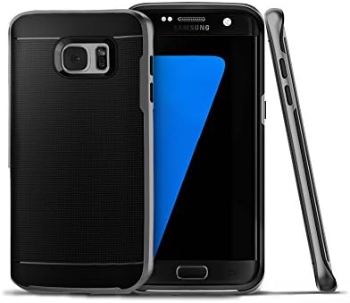 Galaxy S7 Case, ILUXUS® Neo Bumper Style Premium with Slim Fit Dual Layer Hybrid Protective Cover Case for Samsung Galaxy S7 Hybrid(Gunmetal)