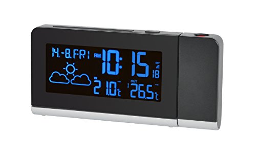 Bresser Temeo MC Funkwetterstation mit Farbdisplay und Projektionsanzeige, schwarz - 4