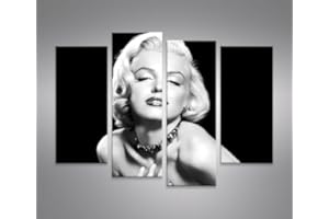 islandburner Cuadro sobre lienzo Marilyn Monroe V6 4 XXL Póster Lienzo Lienzo decorativo Salón Marca