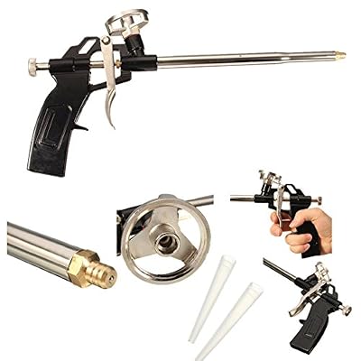 GOCHANGE Pistolet à Mousse Expansible, GOCHANGE Pu Pistolet pour Mousse Expansive / Canon à Mousse Professionnel, Corps en Métal pour Mousse Polyuréthane