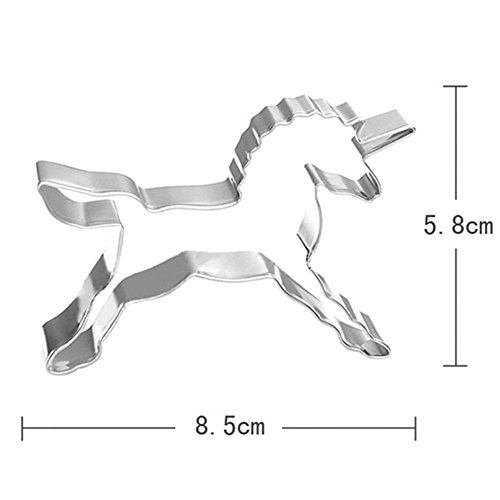 Interlink Ausstechformen Keksausstecher Einhorn Ausstechform Pferd Edelstahl - 4