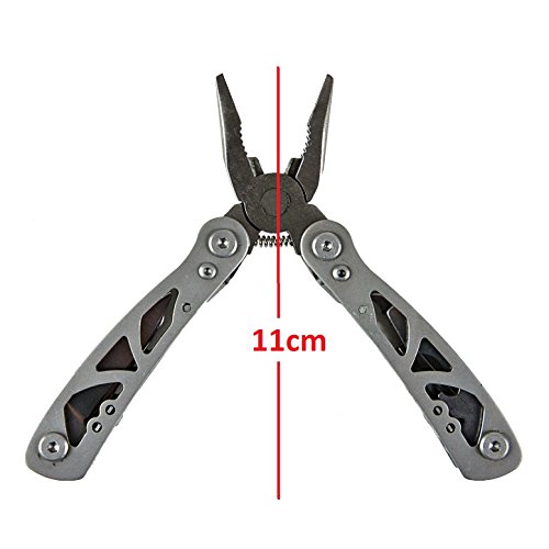 Multifunktionswerkzeug mit Tasche (9 in 1) Werkzeug Multufunktionszange Multitool Zange Messer Säge - 3