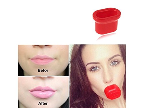 IMBS New Full LIP PLUMP NATURAL POUT ENHANCER Suction PLUMPING Device PUMP UP YOUR LIP GLOSS (Small Medium & Large, Red)