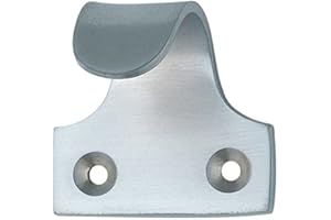 I IRONMONGERY SOLUTIONS Ironmongery Solutions® Sash Window Pull Lift Handle in Various Finishes with Screw (Satin Chrome)