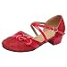 Produktbild Sannysis Kinder Latein Tanzschuhe Mädchen Stain Tanz Schuhe Ausgestelltes Hoher Absatz Sandalen Standard Salsa Tango Samba Rumba Soziale Ballsaal Outdoorschuhe