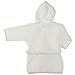 Milarda Kidswear Baby Girls' Robe White-Pink 50 (0 Monat)