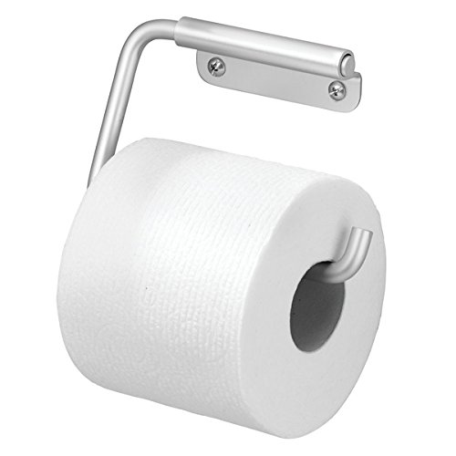 mDesign Toilettenpapierhalter wandmontiert - Klorollenhalter fürs Badezimmer - Papierrollenhalter zum an die Wand hängen