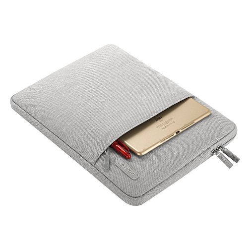 MOSISO Polyester vertikalen Stil Wasserabweisend Laptop Sleeve Case Bag Hülle Schutzhülle Notebook Tasche Schutzabdeckung für 11-11,6 Zoll MacBook Air, Ultrabook Netbook Tablet, Grau - 6