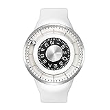 ODM Jupiter Swiss Ronda Quarz Edelstahl Weib Perle Disc Silikon Unisex Uhr