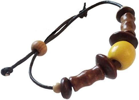 Bracelet " Cat", leather, craft made, olive wood, men women, surfer, beach, Christmas gift Yoga Bracelet For Meditation Valentine's Day 50% off