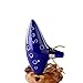 Produktbild LAIE NEU 1X Blau 12 Löcher Ocarina Keramik Alto C Legend of Zelda Ocarina Zelda Flöte (Fügen Sie eine Radfahren Reflective Band als Geschenk)