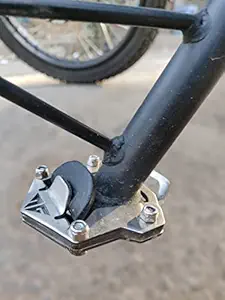 NexusGears Brushed Stainless Steel Side Stand Extender for Royal Enfield Himalayan