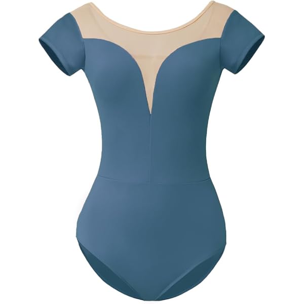 Body Danse Femme HROYL Femme Justaucorps De Danse Col En V Justaucorps Gymnastique Danse