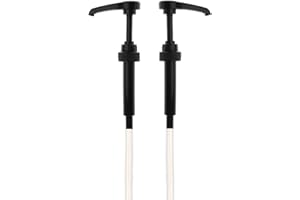 Seba Garden Black Squirt Syrup Pump, (Pack of 2) Coffee Syrup Pump Dispenser | 750ml Bottle/ 25.4oz Syrup Pump for Kitchen Dinning Bar Accessories | Compatible with Monin, Torani, Da vinci bottles